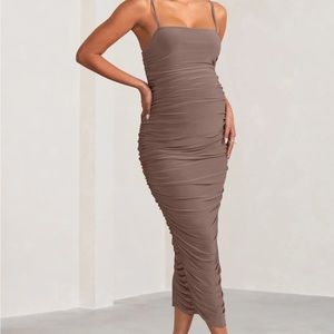 maternity dress brown worn once